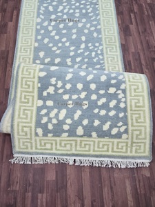 Haute vente 8x10 noué à la main turc persan Oushak tapis ensembles abstrait coureur pour salon zone Design maison tapis tapis - Product Image 3