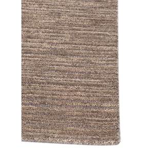 Tapis en laine tissé à la main gris et noir Hwl-13015, tapis rectangulaire moelleux pour la maison, l'exposition, le couloir, la chambre, le chevet, à rayures - Product Image 4