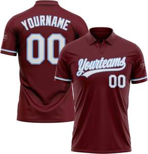 Directo de fábrica para hombres y mujeres de talla grande deportes para polos impresos personalizados con diseños uniformes de eventos bordados OEM - Product Image 1