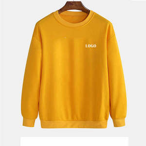 Jersey de algodón 100% para hombre, Sudadera con capucha de gran tamaño, cuello redondo, ropa de calle estampada para la temporada de primavera, tejido - Product Image 1