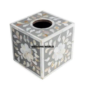 Caja de pañuelos de madera de alta calidad, forma rectangular hecha a mano con estilo clásico, mesa más vendida, nueva caja de pañuelos de madera al por mayor - Product Image 4