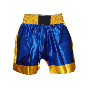 Pantalones cortos de boxeo tailandeses elásticos personalizados de alta calidad para mujer Patrón de bordado brillante Logo Equipo DE LUCHA Premium - Product Image 6