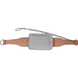 Cinturón de Cuero Vacuno Marrón Unisex, Resistente y Ligero, con Hebilla de Cadena, Protección Profesional Antideslizante para Entrenamiento de Fuerza - Product Image 4