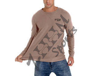 <b>Men's</b> Casual Lightweight Knitted Waffle Crew Neck Long Sleeve Pullover <b>Shirts</b> Quick Dry Fitted T-<b>Shirt</b> with Solid Pattern - Product Image 1
