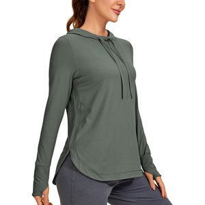 Women's Long Sleeve Workout <b>Hoodie</b> <b>With</b> <b>Thumb</b> <b>Hole</b> - Product Image 1