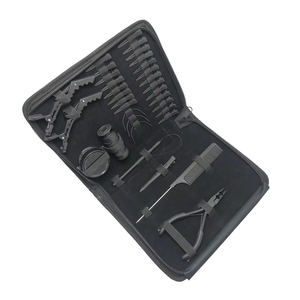 Hair Extension Tools Kit Flat Shape Hair Extension <b>Plier</b> Private Label Hair Sectioning Clips High Quality Stainless Steel 10 <b>Set</b> - Product Image 5