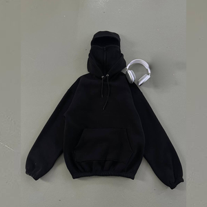Sweat à capuche zippé personnalisé avec logo, en polaire épaisse 500 GSM, double couche respirante, séchage rapide, uni, avec poche, pour homme - Product Image 4