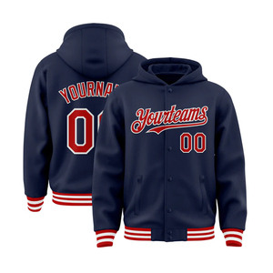 เสื้อแจ็กเก็ตขนสัตว์กราฟฟิตีสำหรับผู้ชายแนวสตรีทแบบทันสมัยปกเสื้อพับลงและแผ่นปัก - Product Image 3