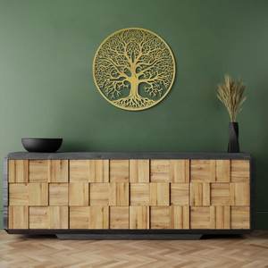 Arte de pared de Metal moderno, arte de pared de Metal de estilo de lujo moderno, decoración de pared grande, decoración minimalista para el hogar, regalo del Día de la madre - Product Image 4