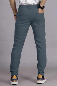 กางเกงสูทผู้ชายคุณภาพสูง กางเกงทำงานทรงสุภาพ กางเกงขายาวทรงตรง ผ้าสเตรช สีพื้น เรียบง่าย สไตล์ลำลอง - Product Image 4