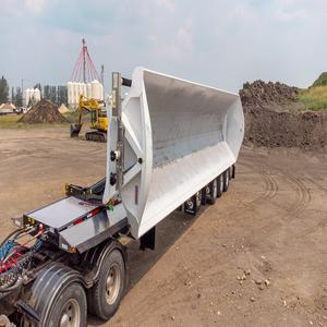 Nouvelle remorque de camion à benne basculante semi-laterale, conduite à gauche, 31-40 tonnes, auto-décharge, à vendre - Product Image 3