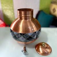 Dispensador de agua de cobre hecho a mano más vendido fabricante de bebidas de cobre puro de la India con alta calidad