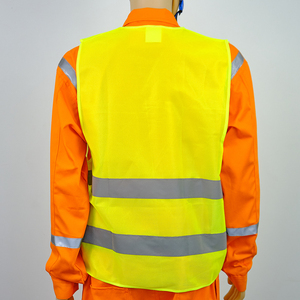 STITCHMODE Veste de travail à logo LED personnalisable Gilet de sécurité en maille haute visibilité Gants de jardin industriels en polyester réfléchissant - Product Image 2