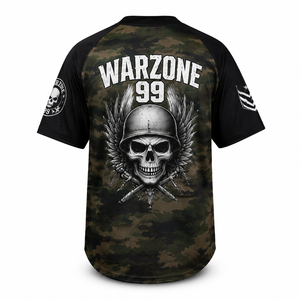 Camiseta de Béisbol Oversize para Hombre, Color Verde Militar, 100% Poliéster, Corte Personalizado por Rehman Brothers - Product Image 2