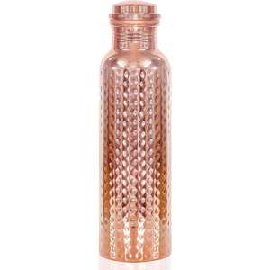 Botella de Cobre Saludable de 1000 ml con Textura Martillada, Alta Calidad, Ecológica, para Beber Directo, Moderna y de Lujo - Product Image 4