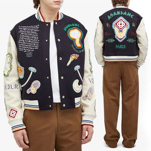 Men's High Quality Polyester/Cotton Chenille Varsity Jacket Custom <b>Hip</b> Hop Spring Windproof Waterproof Front Logo - Product Image 2