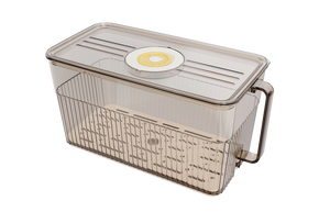 Airtight Fridge <b>Storage</b> <b>Container</b> with Handle Drain Tray Fresh Vegetable Keeper Box BPA Free Food <b>Storage</b> Organizer - Product Image 1