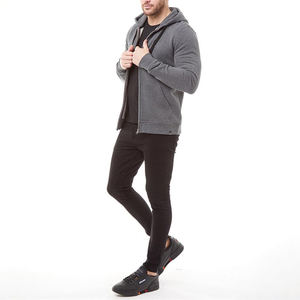 Sweat-shirt à capuche zippé en molleton épais 100% coton pour homme et femme, chaud, personnalisable, OEM, vente en gros, streetwear - Product Image 5