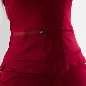 Uniformes de hospital de alta calidad, conjuntos de uniformes médicos de talla grande para mujer, pantalones superiores de tela elástica, Material de Spandex para médicos - Product Image 6