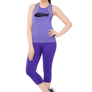 Débardeur de sport pour femmes avec décoration en dentelle OEM personnalisé pour femmes Débardeurs de fitness et de gymnastique grande taille pour l'été - Product Image 3
