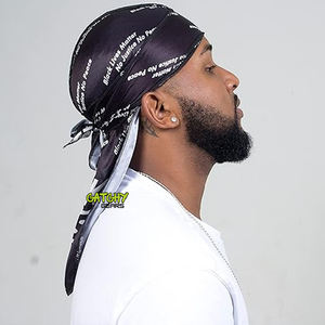 2021 Designer <b>Bonnets</b> And Durags Satin Designers Durags For Men Silk Durag - Product Image 3
