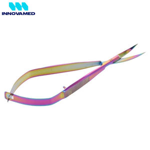 Tijeras de Acero Inoxidable de 4.7 Pulgadas con Microresorte para Cutículas, Cejas y Uñas, Herramienta de Precisión para el Cuidado de la Belleza de INNOVAMED - Product Image 3