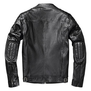 แจ็กเก็ตหนังผู้ชายตามสั่งสไตล์คอตั้งที่นิยมมากที่สุดจากปากีสถาน - Product Image 5