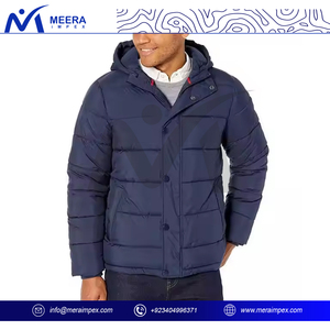 2025 New Arrival Men's Puffer <b>Jacket</b> Polyester Filled <b>Waterproof</b> Breathable Stand Front Winter <b>Parka</b> Custom Plus Size Unisex - Product Image 2