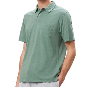 Polo personalizado de alta calidad para hombre 60% algodón 40% Spandex Turn Collar de punto primavera táctico Golf Casual diseño promocional - Product Image 1