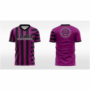 Maillot de football personnalisé pour adulte – Qualité supérieure, 100 % polyester, léger, confortable, respirant, séchage rapide, extensible, coupe courte, OEM - Product Image 2
