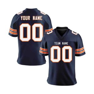 Maillot de football américain personnalisé, col en V, manches courtes, maille respirante, nom de l'équipe imprimé, vêtements de sport pour hommes adultes - Product Image 6