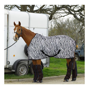 Alfombra de lana de caballo, estera estable con estampado de cebra de proveedor indio - Product Image 2