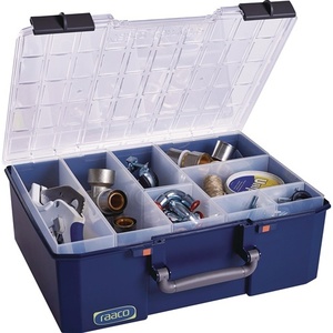 Boîte d'Assortiment RAACO CarryLite 150, 8 Compartiments Bleus, W413 X D330 X H147 mm, Boîtes à Outils - Product Image 1