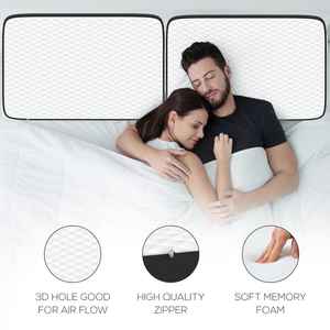 2025 nuevo diseño de lujo de alta calidad almohada de cama de espuma viscoelástica para el cuello y la cabeza almohada de pareja para dormir - Product Image 5