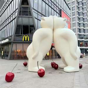 ประติมากรรมรูปสัตว์ขนาดใหญ่สำหรับตกแต่งภายนอกอาคาร ห้างสรรพสินค้า ผนังภายนอก หลังคา แผนกต้อนรับ  งานประติมากรรมไฟเบอร์กลาส รับสั่งทำ - Product Image 2