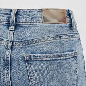 Jeans pour femmes, coupe bootcut, denim extensible, taille mi-haute, coupe régulière, pantalon tendance, vêtements décontractés à la mode, jeans de rue - Product Image 5