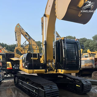 Excavatrice sur chenilles Caterpillar 320D, 20 tonnes, d'occasion, pour travaux de construction moyenne, excavatrice hydraulique Cat, engin de terrassement