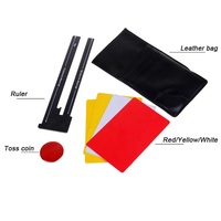 Usine Konford Jeu d'outils pour arbitres de ping-pong avec logo personnalisé Règle pour pièces de monnaie rouge blanc jaune Kit d'arbitre de tennis de table
