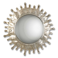 Miroirs muraux ronds en métal personnalisés modernes avec décorations de mariage, feuilles d'aluminium pour la maison et l'hôtel