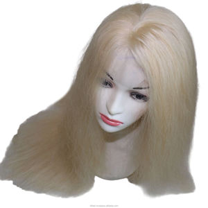 Hermosas Pelucas de Cabello Rubio 100% Vietnamita de Donante, con Doble Trama y Cierre, para Trenzas Lisas - Product Image 3