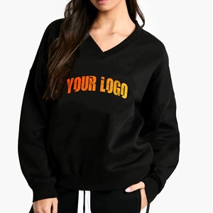 Sweat-shirts à capuche oversize pour femmes, vêtements de rue de haute qualité, collection hiver 2026, polaire sur le devant, couleur personnalisée - Product Image 1