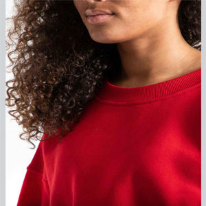 Jersey de algodón para mujer, sudadera con logotipo personalizado bordado, estilo informal, sudaderas de lana de invierno de longitud larga - Product Image 5