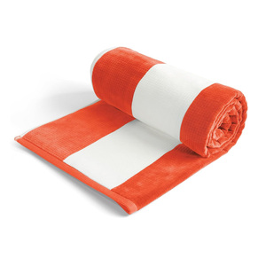 Serviette de bain de luxe 2025 en 100 % coton, personnalisable, à rayures, pour piscine, plage, avec couleur unie - Product Image 1