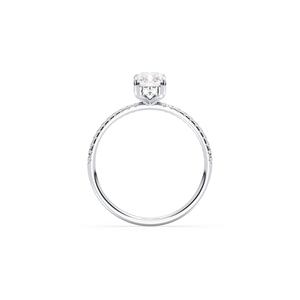 แหวนเพชรโมอิสที่ซ่อนอยู่สำหรับผู้หญิงแหวนหมั้นเพชรโมอิส1.15ประกายสีเงินสเตอร์ลิง925ได้รับการรับรองจาก Reyes GRA - Product Image 6