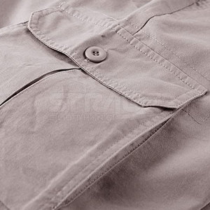 Pantalones Cortos Cargo de Verano para Hombre, 100% Algodón, Ecológicos, Casuales, con Múltiples Bolsillos y Cierre de Cordón - Product Image 3