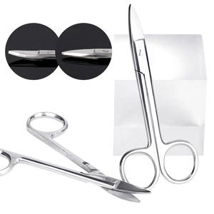 Ciseaux à couronne métalliques 1 pièce, ciseaux dentaires en acier inoxydable, tête incurvée/droite, instrument chirurgical, outils orthodontiques - Product Image 5