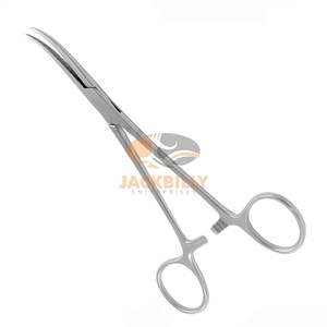 คีมหลอดเลือดแดงคอลเลอร์โค้ง16.0ซม. ตัวหนีบห้ามเลือดและเนื้อเยื่อจับเครื่องมือผ่าตัด - Product Image 2