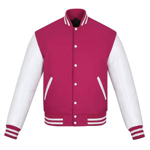 Veste Letterman personnalisée à manches longues de haute qualité pour hommes Prix bon marché Veste universitaire personnalisée en polaire pour femmes - Product Image 1