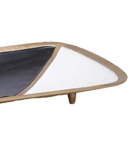 Plato decorativo de Metal rectangular negro Meena, plato y plato de estilo americano para fiestas, decoración del hogar o la oficina - Product Image 5