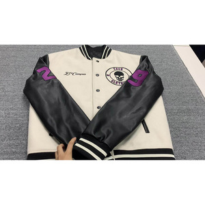 OEM Wholesale Men <b>Wool</b> Streetwear College Varsity Jackets For Street Wears Hot Sale Casual Customized Made Varsity Jackets - Product Image 6